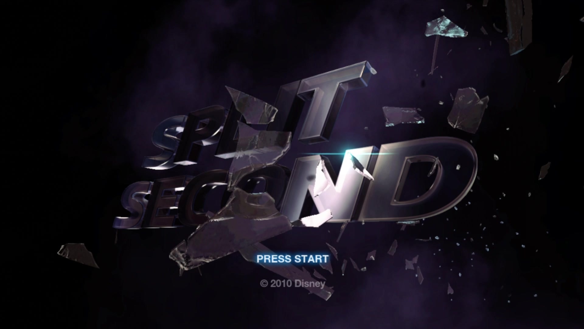 Split/Second title screen for Xbox 360